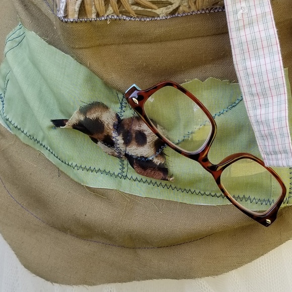 Patchwork Reversible Boho Skirt Wrap Upcycled - Picture 2 of 6